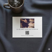Uw foto's en herinneringen QR code bruiloft Bedankkaart