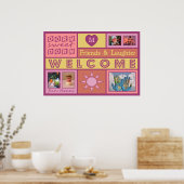 UW FOTO'S EN MONOGRAM aangepast poster voor moeder (Keuken)