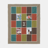 UW FOTO'S EN MONOGRAM, aangepaste deken van de luc (Voorkant)