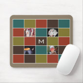 UW FOTO'S EN MONOGRAM aangepaste mousepad Muismat (Met muis)