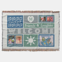 UW FOTO'S EN MONOGRAM-slaapkamer met deken