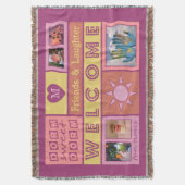 UW FOTO'S EN MONOGRAM-slaapkamer met deken (Voorkant Verticaal)