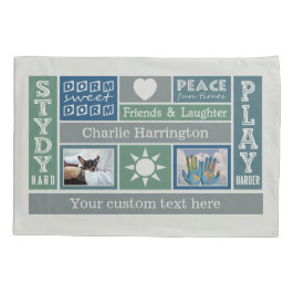 UW FOTO'S EN NAAM aangepaste room kussensloop