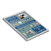 UW FOTO'S EN NAAM aangepaste room notitieboek (Rechterzijde)