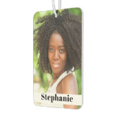 UW FOTO'S EN NAMEN aangepaste airfresher voor auto Luchtverfrisser (Links)