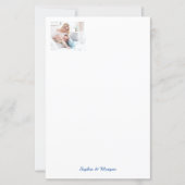 Uw foto's en namen in blauw script (Voorkant)