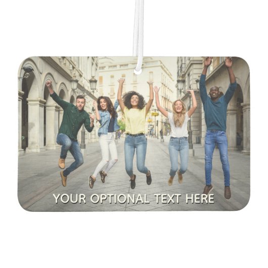 UW FOTO'S EN TEKST aangepaste luchtverfrisser voor (Achterkant)