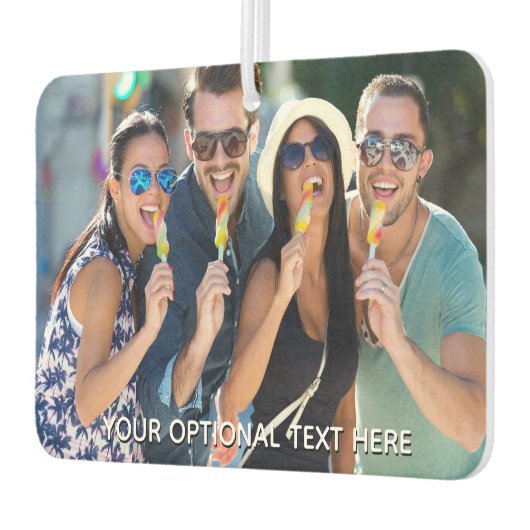 UW FOTO'S EN TEKST aangepaste luchtverfrisser voor (Links)