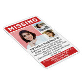 UW Foto's en tekst "MISSING" Magneet (Rechterzijde)