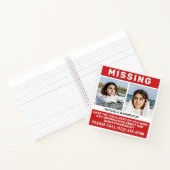 UW Foto's en tekst "MISSING PERSON" Notitieboek (Binnen)
