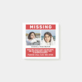 UW Foto's en tekst "MISSING PERSON" Post-it® Notes (Voorkant)