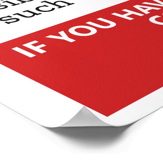 UW Foto's en tekst "MISSING" Poster (Hoek)