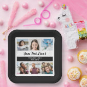 UW foto's en tekst Papieren Bordje (Feest)