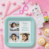 UW foto's en tekst Papieren Bordje (Feest)