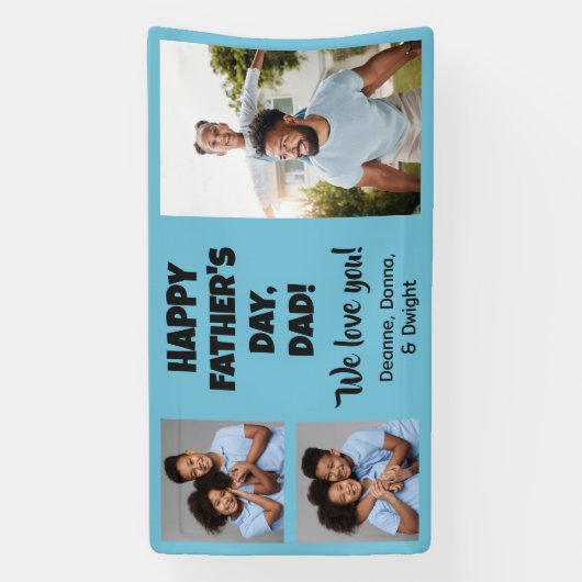 Uw foto's en tekst spandoek (Verticaal)