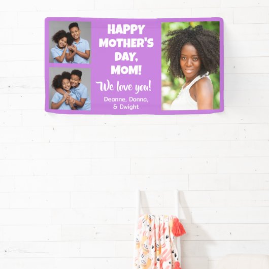 Uw foto's en tekst spandoek (Insitu)