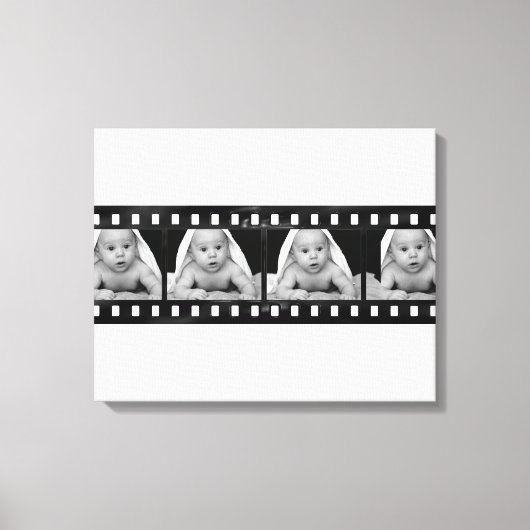 Uw foto's Film Strip Art Canvas Afdruk (Voorkant)
