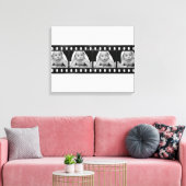 Uw foto's Film Strip Art Canvas Afdruk (Insitu (Woonkamer))