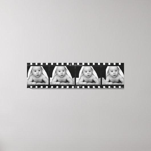 Uw foto's Film Strip Art Canvas Afdruk (Voorkant)