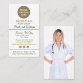 Uw foto's Gezondheidszorg Professionele Sjabloon Visitekaartje (Voorkant / Achterkant)