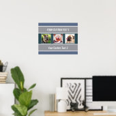 UW Foto's Instagram & Gestreept Poster van de (Thuiskantoor)