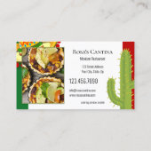 Uw foto's Mexicaanse restaurantdiensten Visitekaartje (Achterkant)