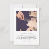 Uw foto's minimalistische bruiloft bedankt uw kaar kaart (Achterkant)