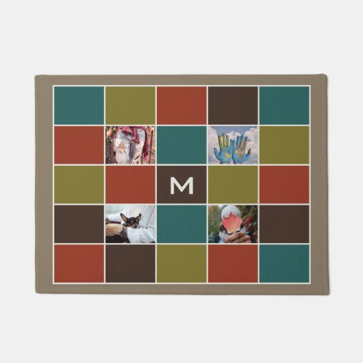 UW FOTO'S & MONOGRAM aangepaste deurmatten (Voorkant)