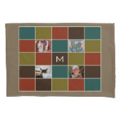 UW FOTO'S & MONOGRAMMEN aangepaste kussenslopen (Voorkant-Links)