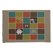 UW FOTO'S & MONOGRAMMEN aangepaste kussenslopen (Voorkant-Rechts)