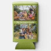 UW foto's, naam, kleuren Seltzer Blikjeskoeler (Achterkant)