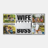 UW foto's & naam Vrouw - Mam - Baas Bureaumat (Keyboard & Muis)