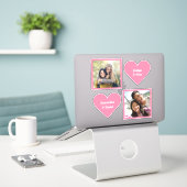 UW foto's & namen LIEFDE stickers (Laptop op bureau)