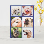 UW Foto's of Schattigee Honden aangepast wenskaart Kaart (Gele Bloem)