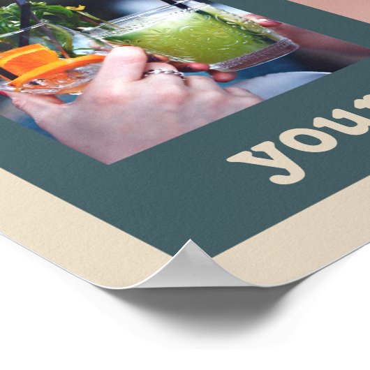 UW FOTO'S poster sjabloon aangepaste collage (Hoek)