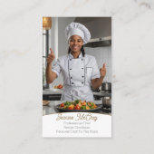 Uw foto's Restaurant Chef Catering Services Visitekaartje (Achterkant)