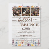 Uw foto's rustieke paasbellen en brunch kaart (Voorkant)