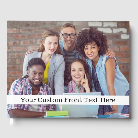 UW Foto's & Tekst aangepaste gastenboek (Voorkant)