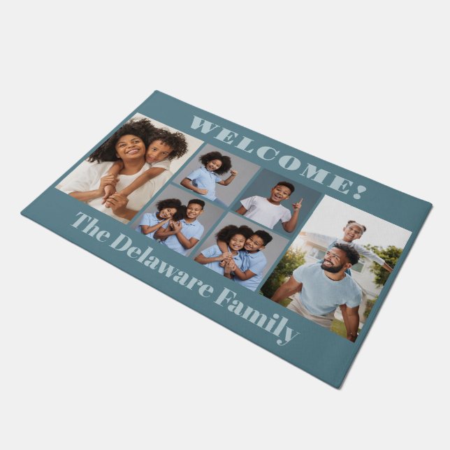 UW foto's, tekst en kleur Deurmat (Schuin)