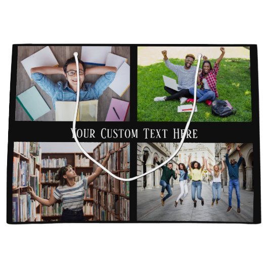 UW FOTO'S, TEKST EN KLEUR grote cadeautas (Voorkant)