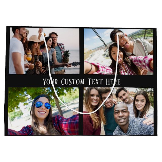 UW FOTO'S, TEKST EN KLEUR grote cadeautas (Achterkant)