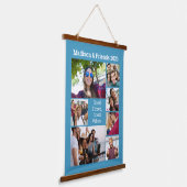 UW foto's, tekst en kleur Hangend Wandkleed (Gebogen)