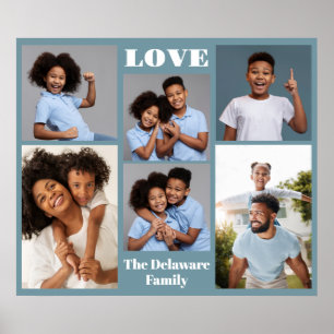 UW foto's, tekst en kleur Poster