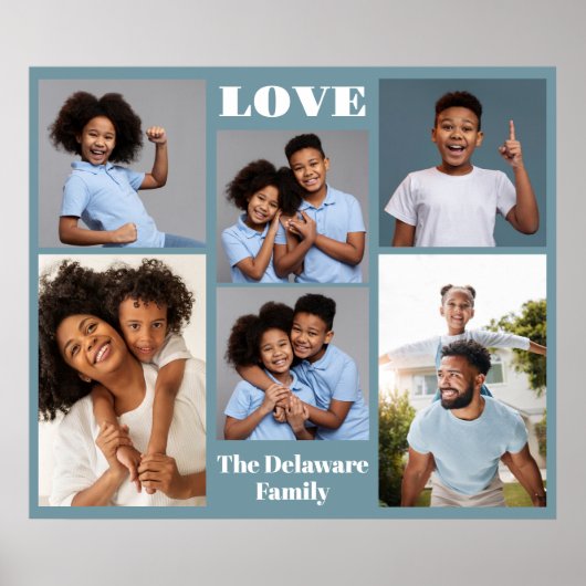 UW foto's, tekst en kleur Poster (Voorkant)