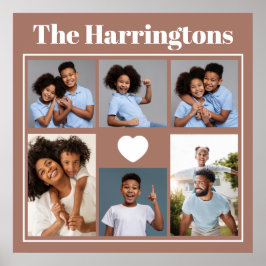 UW foto's, tekst en kleur Poster