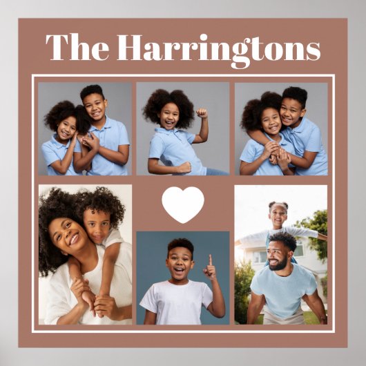 UW foto's, tekst en kleur Poster (Voorkant)