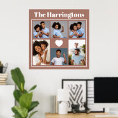 UW foto's, tekst en kleur Poster (Thuiskantoor)