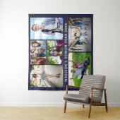 UW FOTO'S, TEKST EN KLEUREN, aangepast tapijt Wandkleed (In situ)