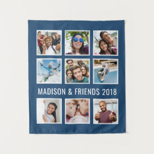 UW FOTO'S, TEKST EN KLEUREN, aangepast tapijt Wandkleed