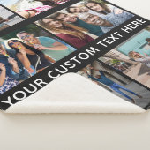 UW FOTO'S, TEKST & KLEUR fleece dekens (3/4)